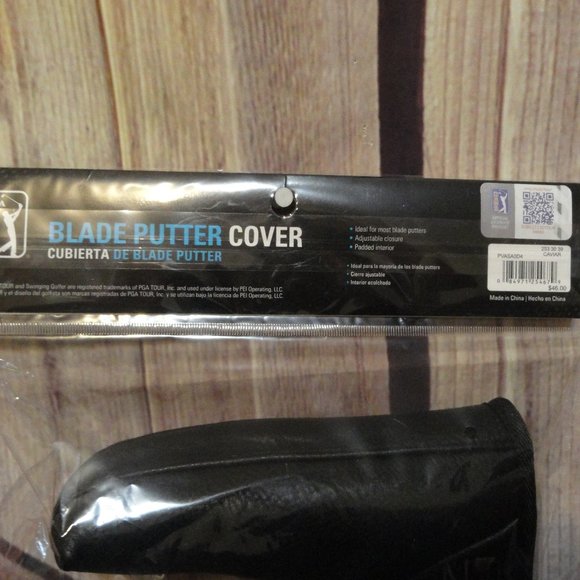 GOLF PGA embroidered Blade Putter Cover~protection padded inside, hook&l… - Picture 4 of 5